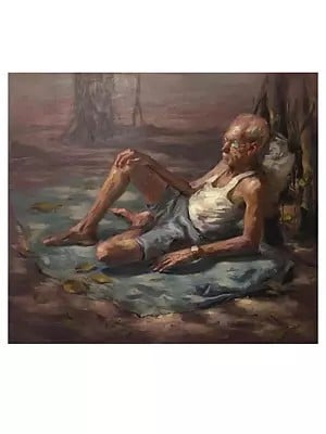 Deep Contemplation 2 | Oil On Linen | By Abhijeet Patole