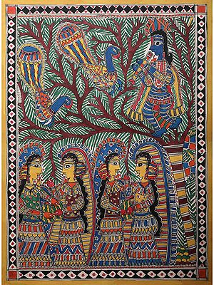 Krishna Leela | Handmade Paper | By Ajay Kumar Jha