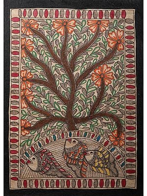 Tree Of Life Wall Painting | Handmade Paper | By Ajay Kumar Jha