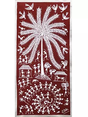 Tarpa Dance with Tree of Life | Warli Art