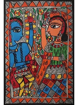 Ram Sita Swayamvar | Handmade Paper | By Ajay Kumar Jha