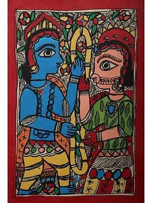 Shri Ram And Sita | Handmade Paper | By Ajay Kumar Jha