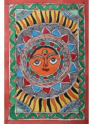 Face Of Sun | Handmade Paper | By Ajay Kumar Jha