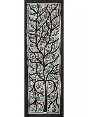 Lengthy Tree Of Life | Handmade Paper | By Ajay Kumar Jha