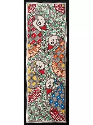 Group Of Peacock | Handmade Paper | By Ajay Kumar Jha