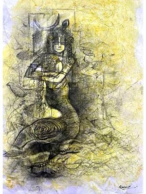Kurma Avatar Of Lord Vishnu | Mixed Media | By Mona Kapoor