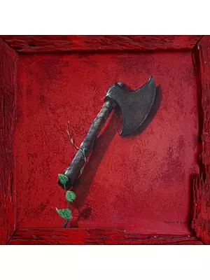 Axe - Thought Changing Bond | Acrylic On Canvas | By Gopal Pardeshi
