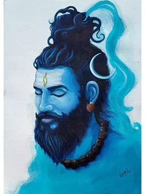 Shiva - The Power Of The Universe | Acrylic On Canvas | By Prasad P Mahale