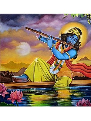 Hare Krishna | Oil On Canvas | By Shankar Kamila
