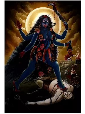 Goddess Kali | Acrylic On Canvas | By Debasish Mazumder