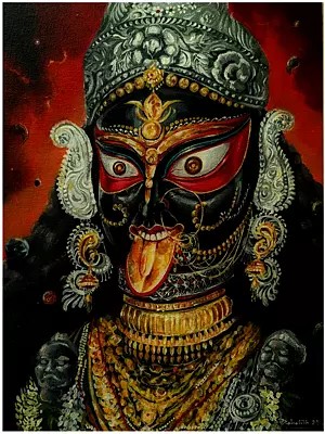 Boroma Kali | Acrylic On Canvas | By Debasish Mazumder