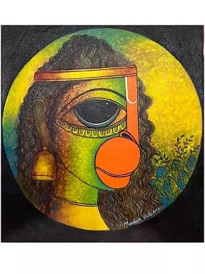 Lord Hanuman | Acrylic On Canvas | By Manohar Shetty