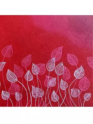 Leaf Print | Acrylic On Stretched Canvas | By Shraddha Shirsat