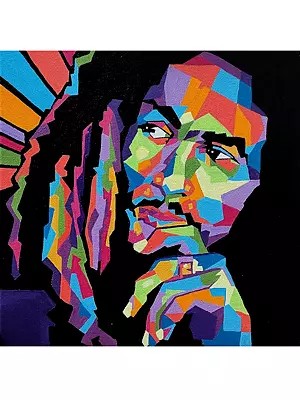 Bob Marley | Acrylic On Stretched Canvas | By Shraddha Shirsat