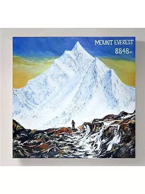 Mount Everest | Acrylic On Canvas | By Zehra Gulam Husain