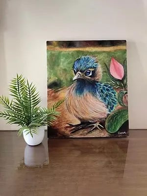Baby Peacock | Acrylic On Canvas | By Zehra Gulam Husain