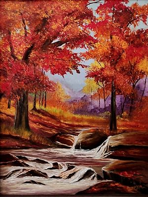 Autumn Leaves | Oil On Canvas | By Qureysh Basrai