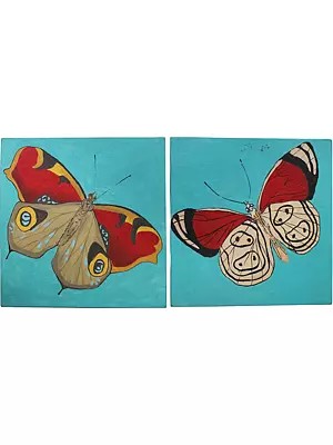 Pair of Butterflies | Acrylic on Canvas | Art by Deepa Kushwaha