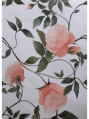 Floral Print | Watercolor On Cartridge | By Deepa Kushwaha
