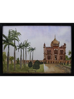 Historical Monument | Watercolor On Cartridge | By Deepa Kushwaha | With Frame