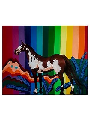 Majestic Horse | Acrylic On Canvas | By Debrata Basu