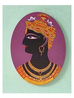 Shrinathji Painting | Acrylic On Canvas | By Bhaskar Lahiri