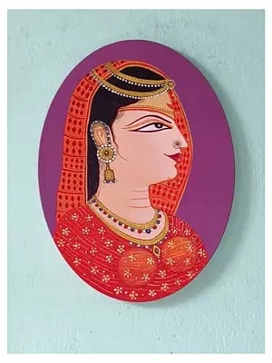 Queen Of Barsana - Radha Rani | Acrylic On Canvas | By Bhaskar Lahiri