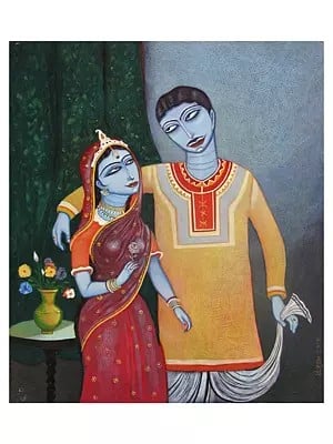 Just Married | Acrylic On Canvas | By Bhaskar Lahiri