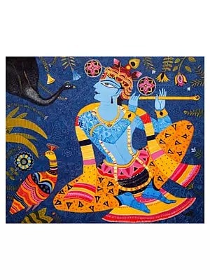 Muralidhar Krishna | Acrylic On Canvas | By Bhaskar Lahiri