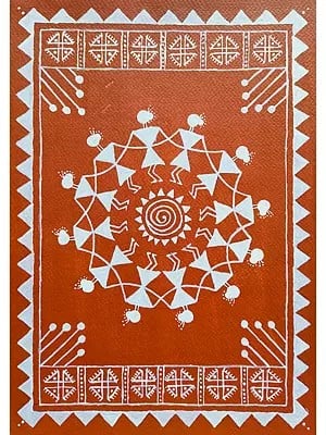 Warli Painting | Acrylic On Brustro Paper | By Saral Panchal