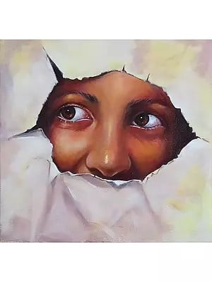 Deep Secrets In The Eyes | Acrylic On Canvas | By Sidharth Royal