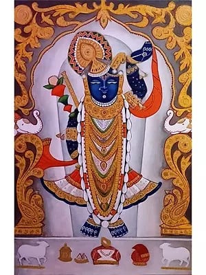 Shringar Of Shrinathji | Acrylic On Canvas | By Sidharth Royal