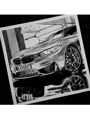 Car Of Your Dreams | Charcoal And Graphite On Paper | By Paras Pringal