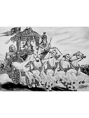 Mahabharat | Charcoal And Graphite On Paper | By Paras Pringal