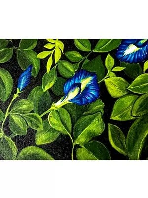 Neelkanth Flower | Acrylic On Canvas | By Meenakshi