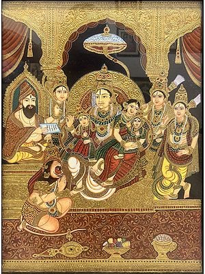 Rama's Court Mysore Traditional | Watercolors  | With Frame | Shagun Sengar Shah