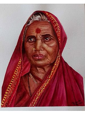 Loving Face Of Mother | Watercolor On Paper | By Priyanka