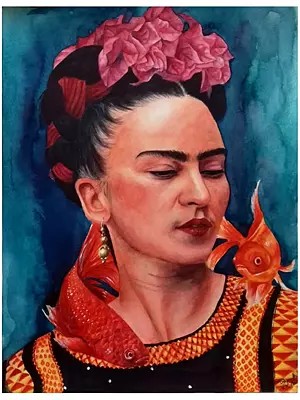 Beautiful Painting Of Frida Kahlo | Watercolor On Paper | By Priyanka