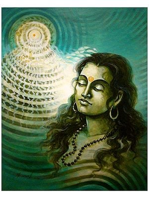 Antah Yatra - Connection Of Spirituality | Acrylic On Canvas | By Suneel Kumar Singh