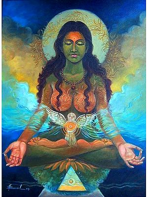 Aantrik Urja - Feel Internal Energy | Acrylic On Canvas | By Suneel Kumar Singh