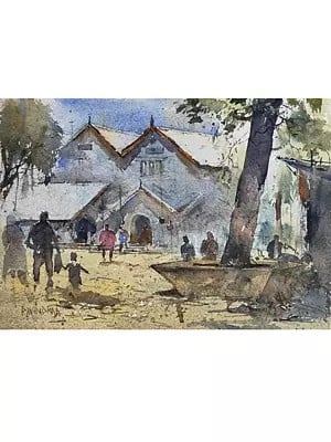 A Sunny Day | Watercolor On Paper | By Ravindra Mahale