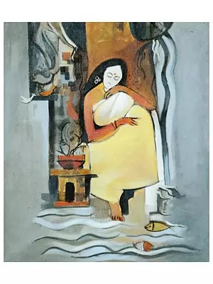 Tallin - Deep Love Of Mother | Oil On Canvas | By Vinaya