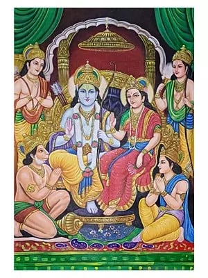 Lord Ram's Darbar |Acrylic Color On Canvas | By Jagriti
