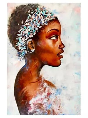 The Dark Skinned Beauty | Oil On Canvas | By Anshika Agrawal