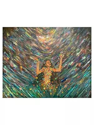 The Cosmic Orgasm | Oil On Canvas | By Anshika Agrawal