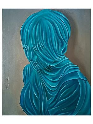 A Mysterious Face Behind The Mask | Oil On Canvas | By Anindita Dey