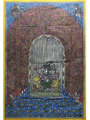 Ambe Mata In Temple - Mata Ni Pachedi | Madarpat Cotton | By Dilip Chitara