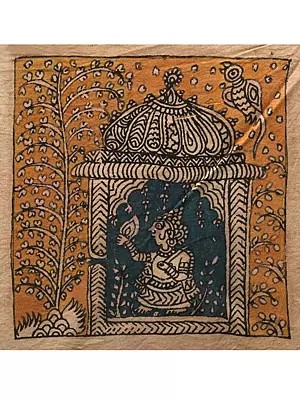 Temple Of Lord Krishna - Mata Ni Pachedi | Madarpat Cotton | By Dilip Chitara