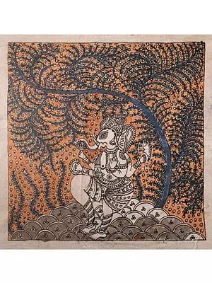 Lord Ganesha - Mata Ni Pachedi | Madarpat Cotton | By Dilip Chitara
