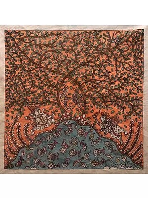 Gods In Forest - Mata Ni Pachedi | Madarpat Cotton | By Dilip Chitara